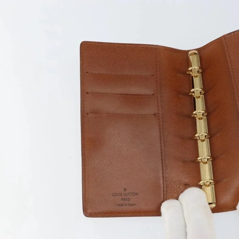 LOUIS VUITTON Epi Agenda PM Day Planner Cover Brown